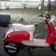 Nova Motors Mofaroller inkl. Topcase, 49 ccm, 25 km/h, rot weiß, »Venezia